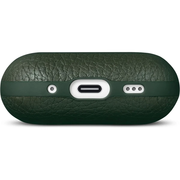 Woolnut Leather kožené puzdro pre AirPods Pro 3. generácia tmavozelené - Puzdra - Obrázok GQJI000K01