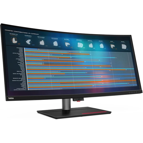 Lenovo ThinkVision P40w-20 zahnutý monitor 39,7" s webkamerou MC50 - Monitory - Obrázok GR4D300401