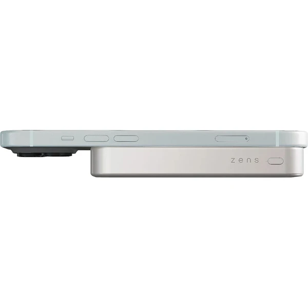 ZENS Pro 1 MagSafe/Qi2 slim powerbanka (10000 mAh), 15 W, USB-C, biela - Powerbanky - Obrázok GRFL000K01