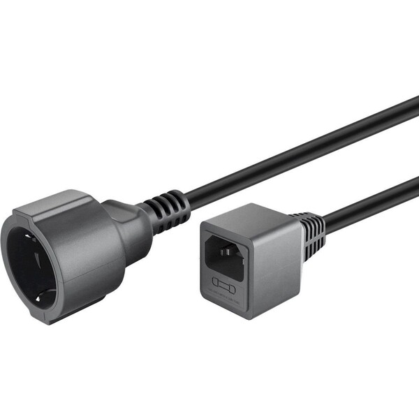 E-shop PremiumCord Predlžovací prívod 230V s EURO konektorom C14 (IEC connection) , 1,5m