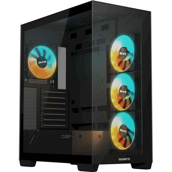 GIGABYTE C500 PANORAMIC STEALTH čierna - Počítačové skrine - Hlavný obrázok