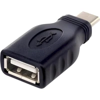 PremiumCord USB-C/USB-A redukcia čierna OTG - Káble a redukcie