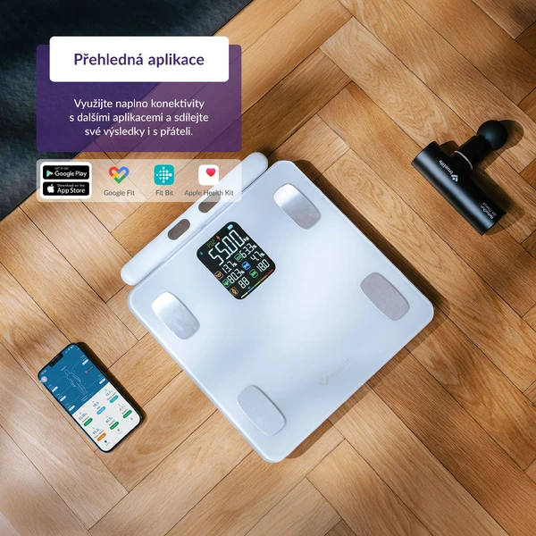 TrueLife FitScale W8 múdra váha biela - Inteligentné váhy - Obrázok GVUL000K01