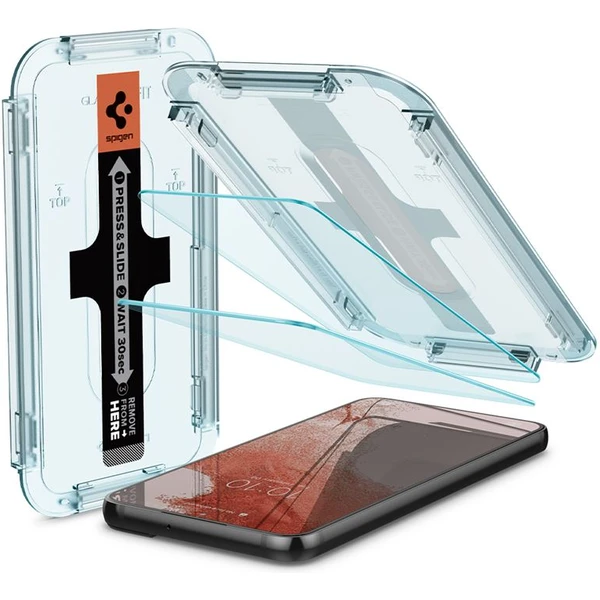 Spigen Glas tR EZ Fit 2 Pack tvrdené sklo Samsung Galaxy S22 - Ochranné fólie a sklo - Hlavný obrázok