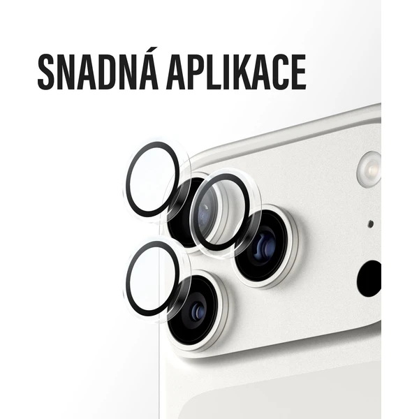 PanzerGlass® Hoops sklá Apple iPhone 17 Pro/16 Pro/15 Pro/17 Pro Max/16 Pro Max/15 Pro Max číre - Ochranné fólie a sklo - Obrázok GWEH000K01