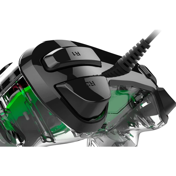 Nacon Gamepad Compact Controller Clear Green (PS4) - Herné ovládače - Obrázok GWOH100201