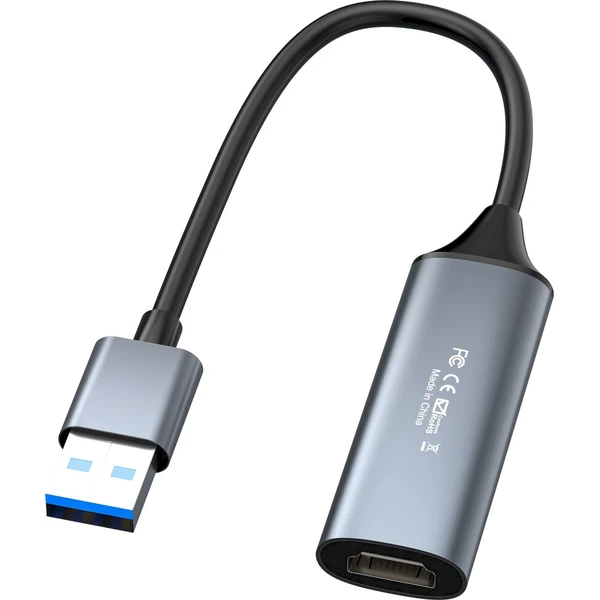 PremiumCord USB-A/HDMI redukcia strieborná - Káble a redukcie - Obrázok GWSF000K01