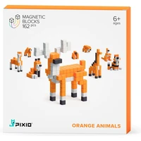 PIXIO Orange Animals magnetická stavebnica - Inteligentné hračky