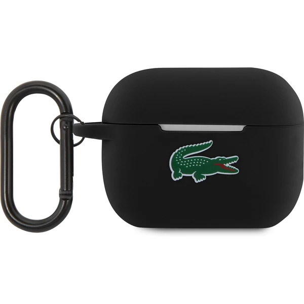Lacoste Liquid Silicone Croc Logo puzdro AirPods Pro čierne - Puzdra - Hlavný obrázok