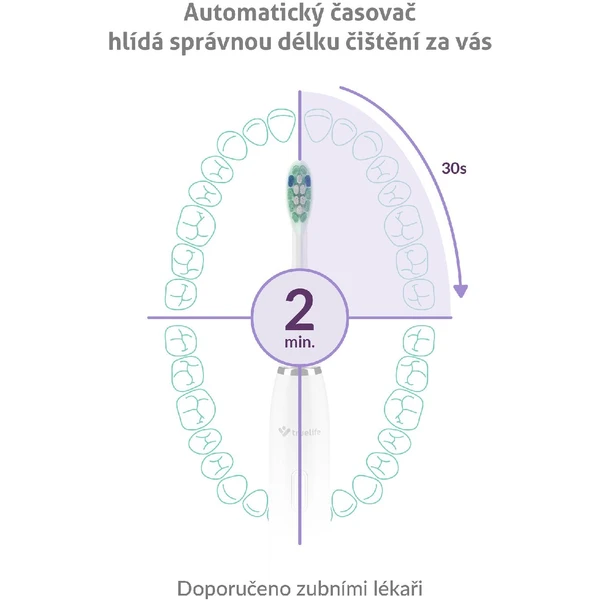 TrueLife SonicBrush Clean30 sonická zubná kefka biela - Zubné kefky - Obrázok H0H0000P01