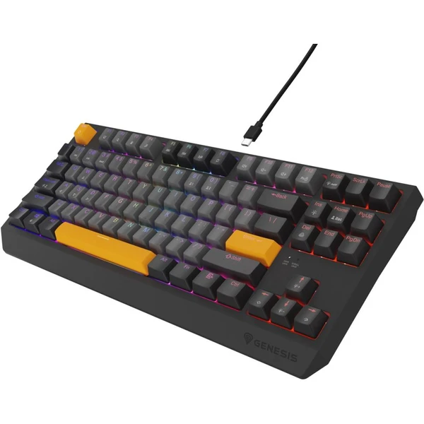 Genesis THOR 230 TKL Anchor Gray Negative RGB mechanická klávesnica - Klávesnice - Obrázok H0I5000O01