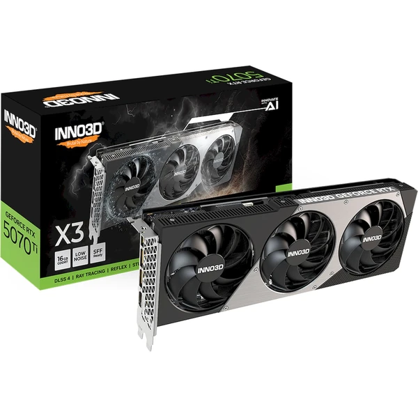 INNO3D NVIDIA RTX 5070 Ti X3 16GB GDDR7 - Grafické karty - Obrázok H0ID000K01