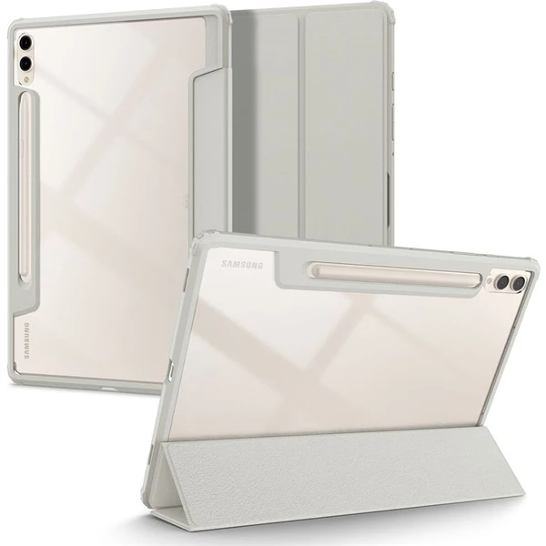 Spigen Ultra Hybrid Pro krytý Samsung Galaxy Tab S10+/S9+ sivý - Puzdra - Hlavný obrázok