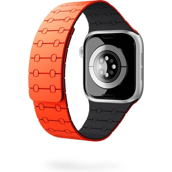 Epico Magnetic+ silikónový remienok pre Apple Watch 42/41/40/38mm oranžový - Remienky - Obrázok H0SJ000K01