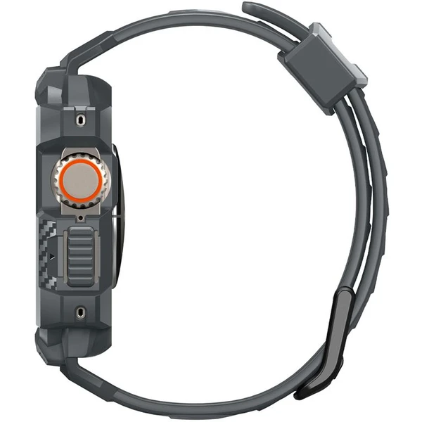 Spigen Rugged Armor Pro remienok s puzdrom Apple Watch Ultra 3/2/1 (49mm) sivý - Remienky - Obrázok H1A1000P01