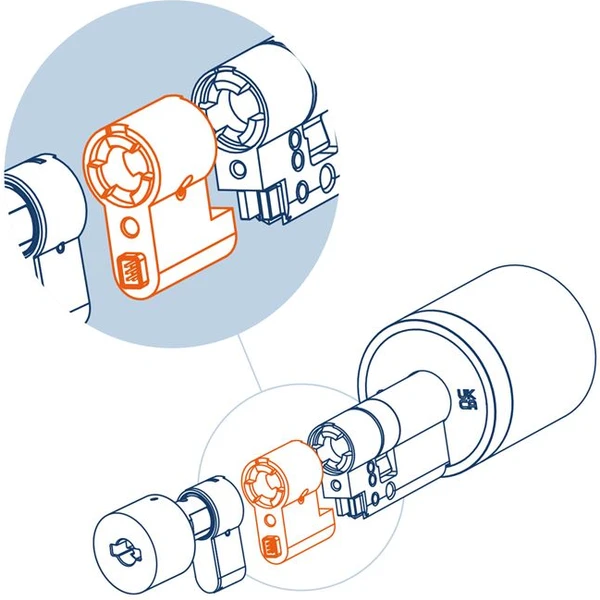 Netatmo Doorlock extension (50mm) sada na úpravu dĺžky chytrého zámku - Inteligentné zámky - Obrázok H1D5000O01