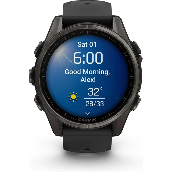Garmin fenix 8 AMOLED Sapphire 47 mm tmavo šedé - Inteligentné hodinky - Obrázok H1LG000J01
