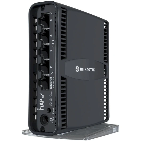 Mikrotik C52iG-5HaxD2HaxD-TC hAP ax2 Wi-Fi 6 smerovač čierny - Wi-Fi routery - Hlavný obrázok