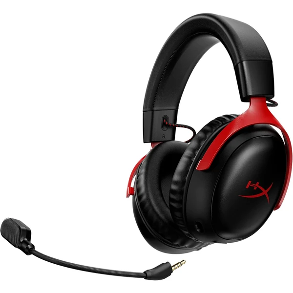 HyperX Cloud III bezdrôtový herný headset červený - Slúchadlá - Obrázok H1Z1000N01
