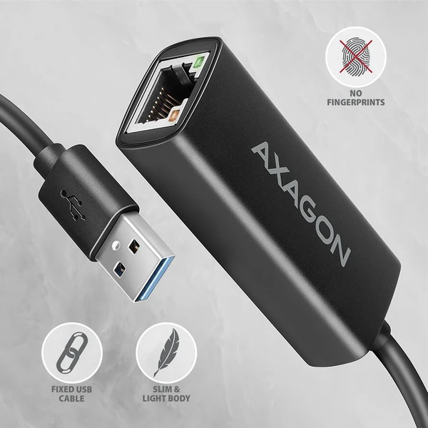 AXAGON ADE-AR USB-A Gigabit Ethernet sieťová karta - Sieťové karty - Obrázok H2P2000J01