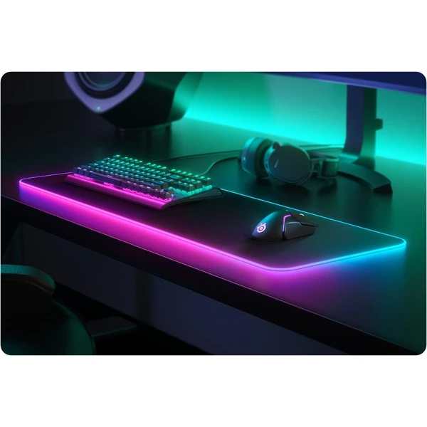 SteelSeries QcK Prism Cloth XL herná podložka čierna - Podložky - Obrázok H2SY000501