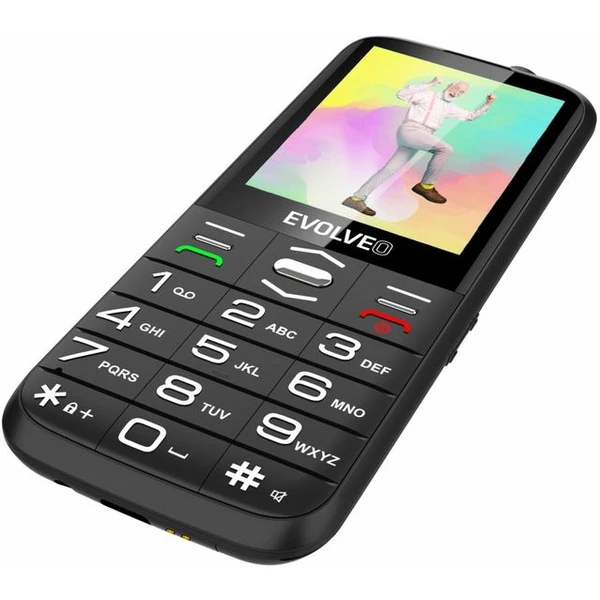 EVOLVEO EasyPhone XO mobilný telefón pre seniorov čierny - Mobilné telefóny - Obrázok H2Z7000701
