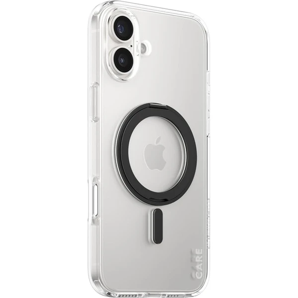 PanzerGlass® CARE kryt Apple iPhone 16 MagSafe KickStand číry/čierny - Puzdra - Hlavný obrázok