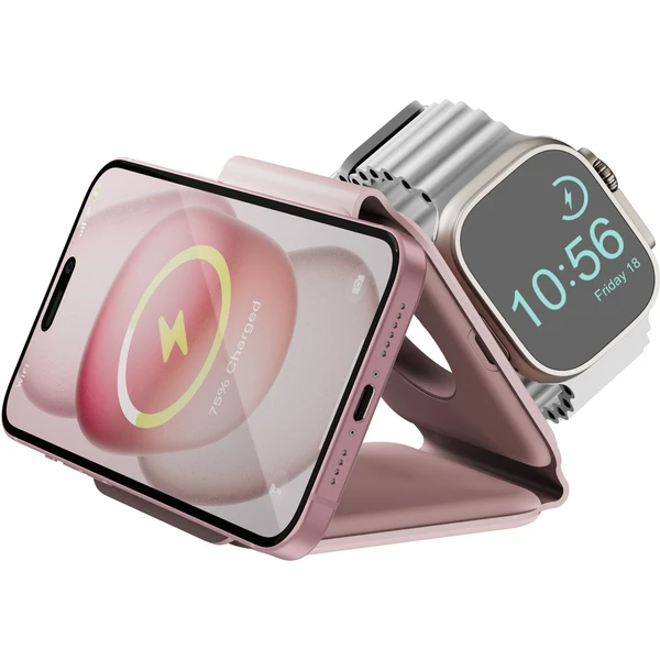 ENERGEA GoMag Trio Plus 3v1 MagSafe nabíjačka ružová - Nabíjačky - Obrázok H3J5000L01