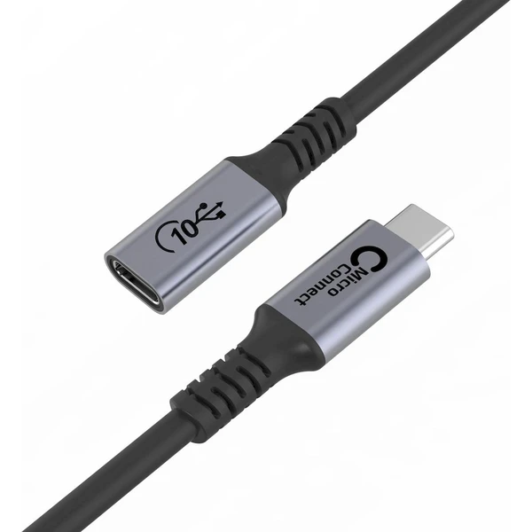 MicroConnect USB-C/USB-C predlžovací kábel 4K 100W 2m čierny - Káble a redukcie - Obrázok H3PF000O01
