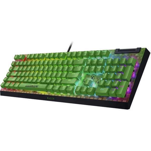Razer BlackWidow V4 X Green Switch Minecraft Ed. herná klávesnica (US) čierna - Klávesnice - Obrázok H3QD000J01