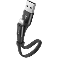 Baseus Nimble plochý kábel s Lightning, 23cm čierny - Káble