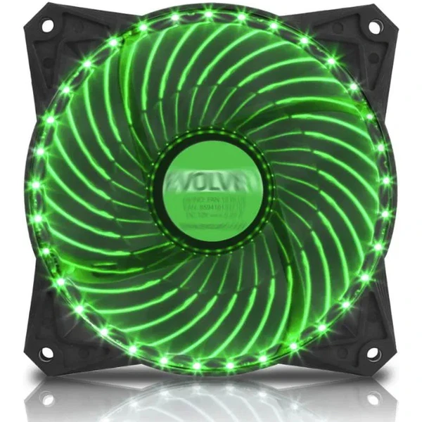 EVOLVEO 12L2GR ventilátor 120mm zelený - Ventilátory pre PC - Hlavný obrázok