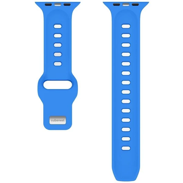 CubeNest Premium Silicon Band remienok Apple Watch 42-49 mm modrý - Remienky - Obrázok H3UD000O01