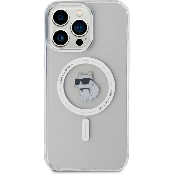 Karl Lagerfeld IML Chúpette MagSafe Kryt iPhone 15 Pre Max číry - Puzdra - Obrázok H3X4000701