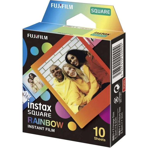 Fujifilm Instax Square Rainbow film (10 ks) - Filmy pre instantné fotoaparáty - Obrázok H3Z6000O01