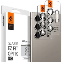 Spigen Glass TR EZ Fit Optik Pro 2 Pack ochranné sklo na fotoaparát Samsung Galaxy S24 Ultra šedé - Ochranné fólie a sklo