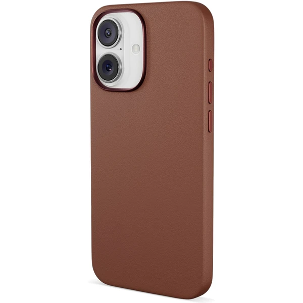 Epico Mag+ Leather kryt pre iPhone 16 hnedá - Puzdra - Obrázok H4FA000K01