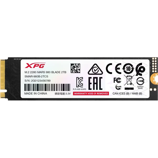 ADATA XPG Mars 980 Blade M.2 SSD - 2TB - SSD - Obrázok H4KM000K01