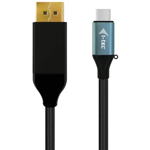 i-tec USB-C/DisplayPort kábel 4K 2m čierny - Káble a redukcie - Hlavný obrázok