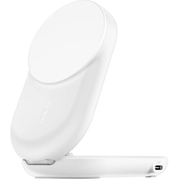 Belkin UltraCharge ™ Qi2 25W 2v1 MagSafe nabíjačka pre iPhone / AirPods, s USB-C biela - Nabíjačky - Obrázok H4ZM000K01