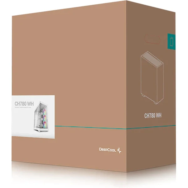 DEEPCOOL CH780 ARGB biela - Počítačové skrine - Obrázok H518000N01