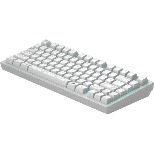 Dark Project ALU81A Terra Nova bezdrôtová mechanická klávesnica (US) biela - Klávesnice - Obrázok H5IA000O01
