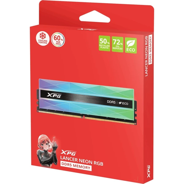 ADATA XPG DIMM DDR5 2x16GB 6000MT/s CL30 Lancer NEON RGB - Operačné pamäte - Obrázok H5KM000K01