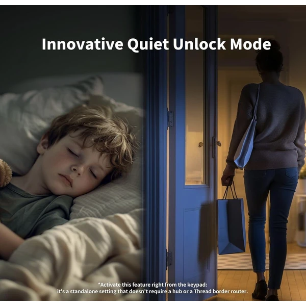 AQARA Smart Lock U200 šikovný zámok čierny - Inteligentné zámky - Obrázok H5P5000K01