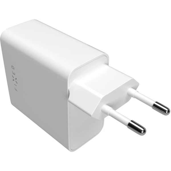 FIXED nabíjačka s 2x USB-C výstupom, PD, 65W, biela - Nabíjačky - Obrázok H5Q4000701
