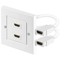 PremiumCord HDMI zásuvka v paneli 2x HDMI A - HDMI A Female/Female - Zásuvky