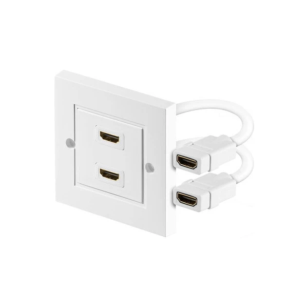 PremiumCord HDMI zásuvka v paneli 2x HDMI A - HDMI A Female/Female - Zásuvky - Hlavný obrázok