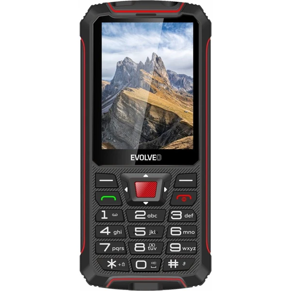 EVOLVEO StrongPhone W4 DualSIM čierno-červená - Mobilné telefóny - Hlavný obrázok