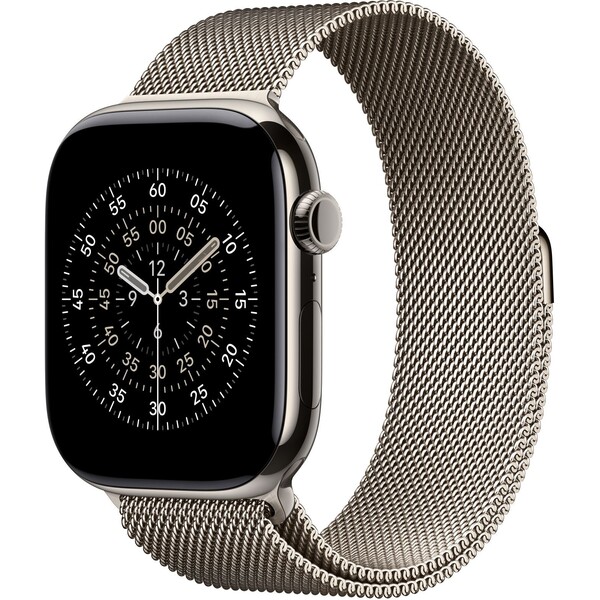 E-shop Apple Watch 49/46/45/44mm prírodný milánsky ťah S/M