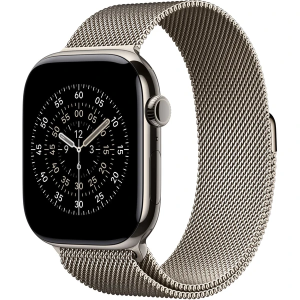 Apple Watch 49/46/45/44mm prírodný milánsky ťah S/M - Remienky - Hlavný obrázok